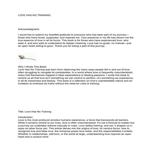 LOVE_HAS_NO_TRAINING.docx  unlock  the power of unconditional love for real t...