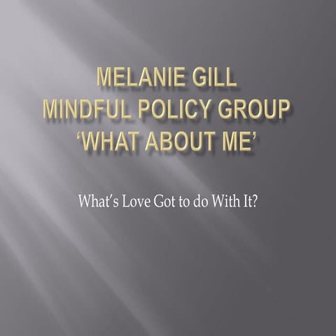 Melanie Gill: Children’s experience of divorce and separation 