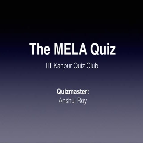 MELA Quiz