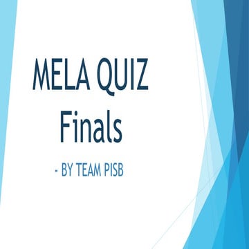 Credenz'18 MELA Finals PPT 