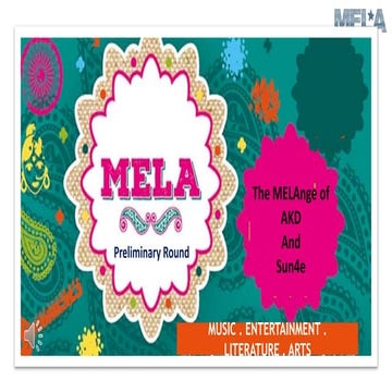 Mela quiz prelims - IIM Shillong (2018)