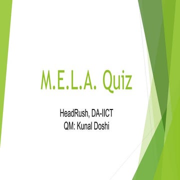 MELA Quiz by HeadRush
