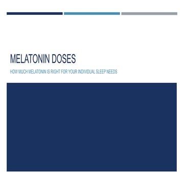 Melatonin dose remfresh