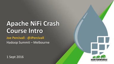 Apache NiFi Crash Course Intro