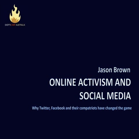 Online Activism and Social Media