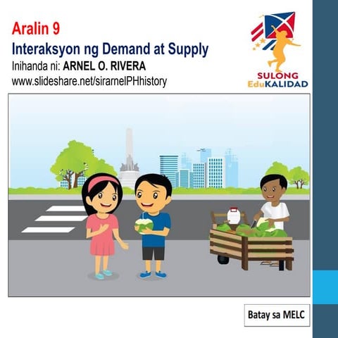 MELC Aralin 9-Interaksyon ng Demand at Supply