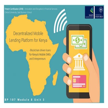 Melcom Copeland_Decentralized Mobile Lending Platform for Kenya (2018)