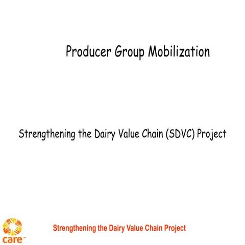 MELE: Producer Group Mobilization | PPTX