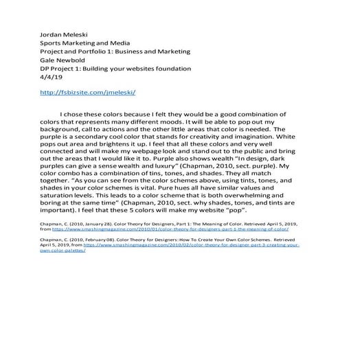 Meleski Jordan DP Project 1