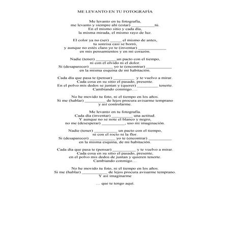 Me levanto en tu fotografia