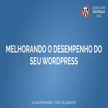 Melhorando o desempenho do seu WordPress