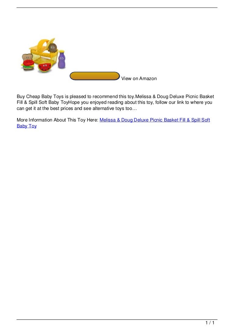 melissa and doug picnic basket