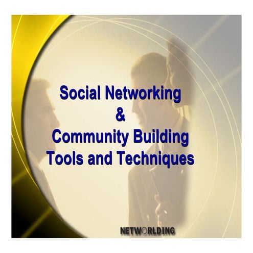 Melissa Giovagnolli, Social Networking and Community Building Tools and Techn...