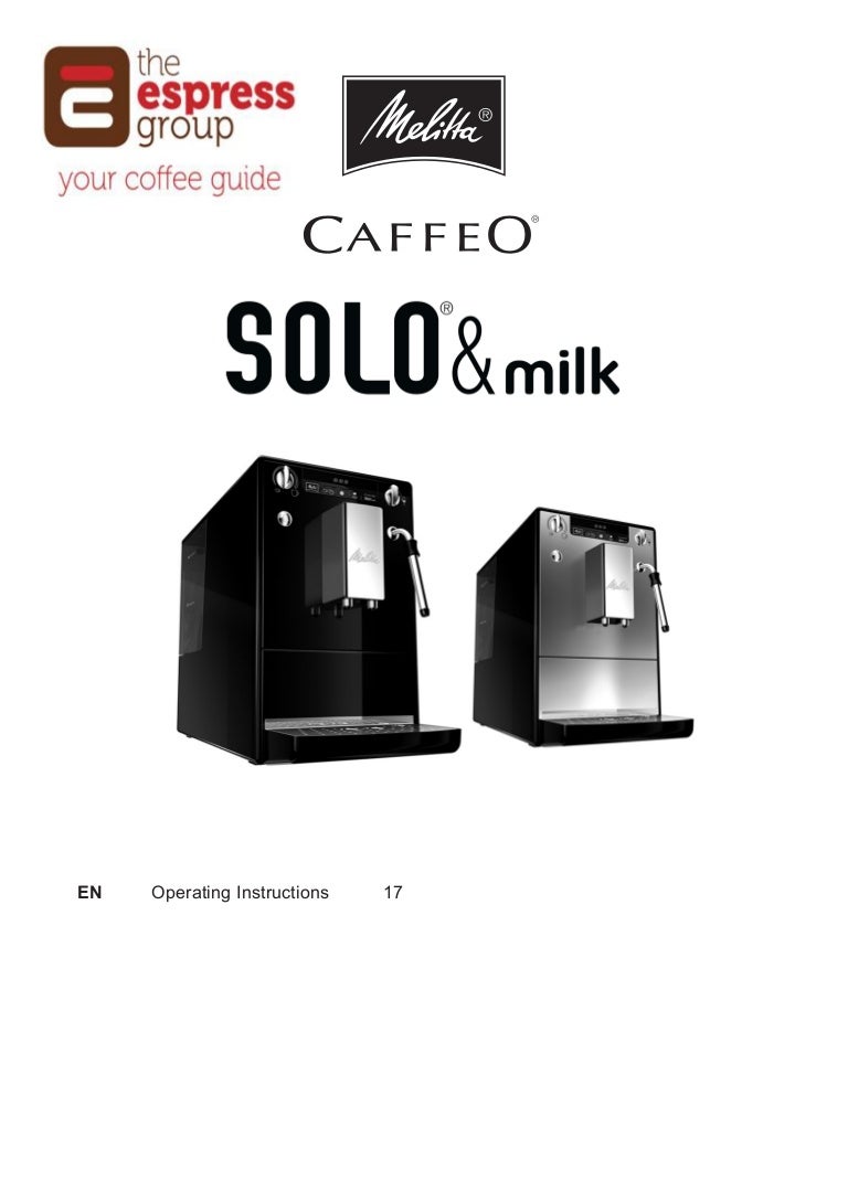 Melitta solo milk_coffee_machine_manualfrom_espress_group