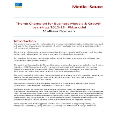 Business Models: Six recommendations to enable business model innovation in t...