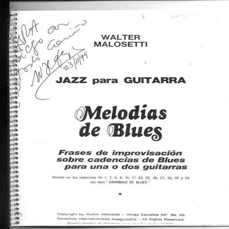 Melodias de blues   walter malosetti