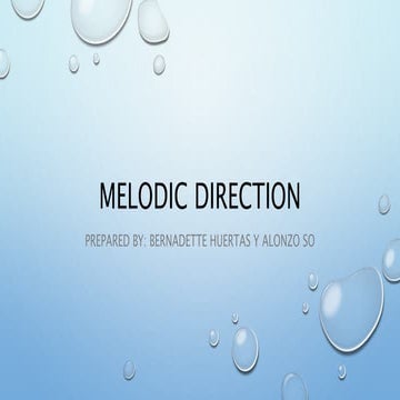 Melodic direction