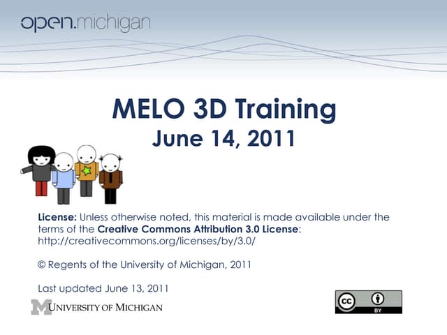 U-M MERLOT Training