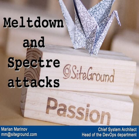 Meltdown & Spectre attacks