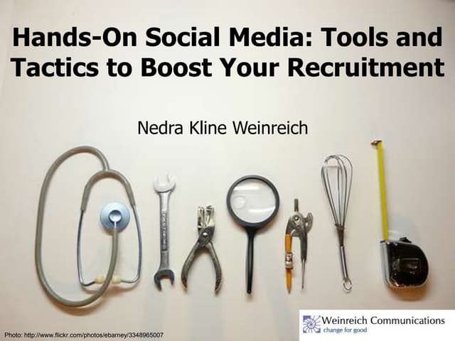 Hands-On Social Media: Tools and Tactics to Boost Your Recruitment