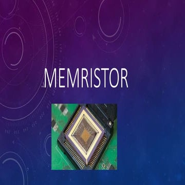 Basics  of memristor