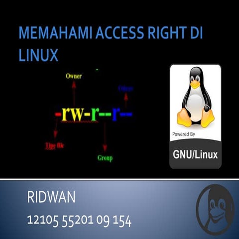 Memahami access right di linux