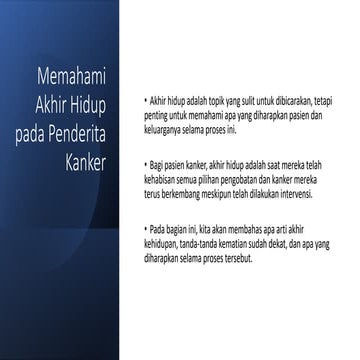 Memahami Akhir Hidup pada Penderita Kanker.pptx