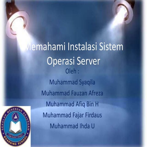 Memahami instalasi sistem operasi server