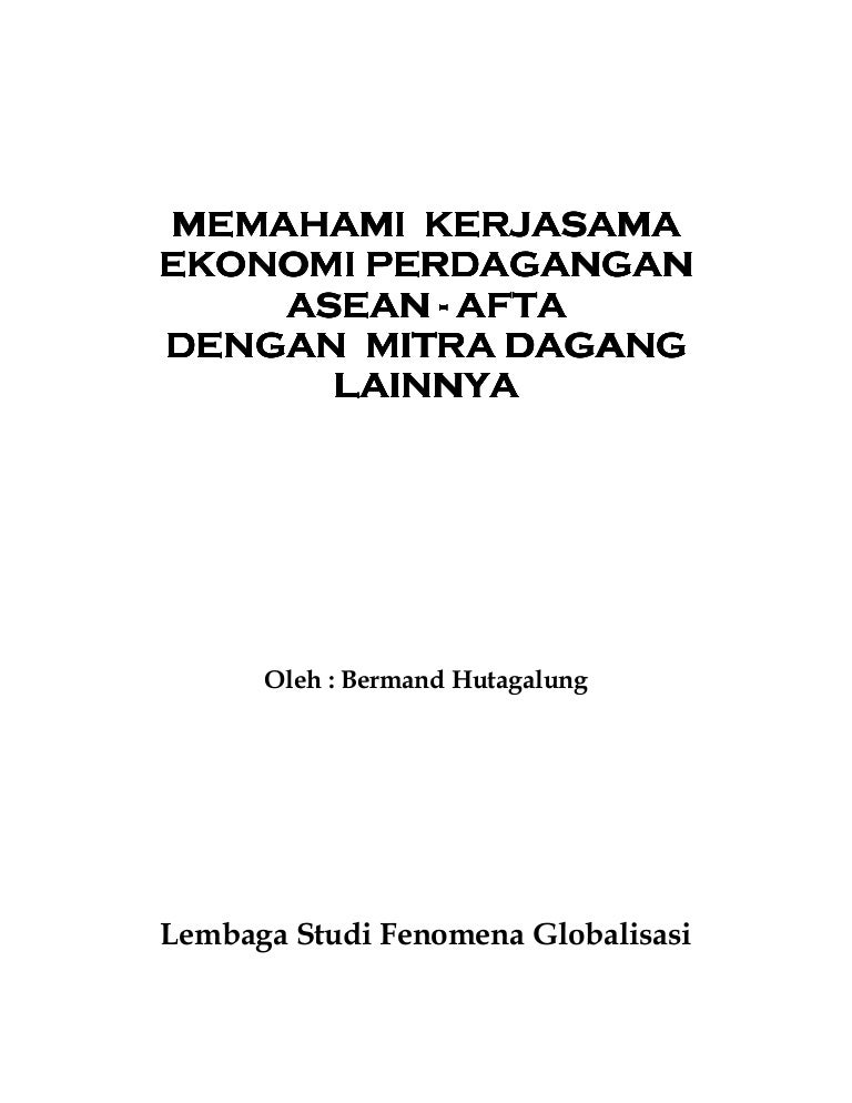 Di bidang ekonomi indonesia berperan aktif dalam afta yang dibentuk pada tahun