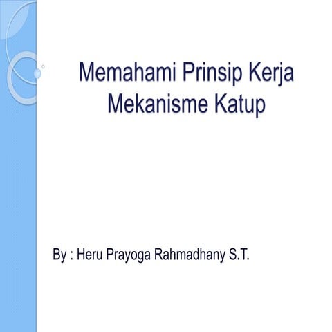 Sistem katup | PPTX