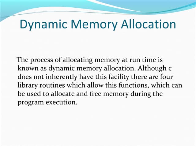 Memory allocation in c