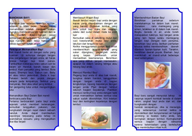 Memandikan bayi