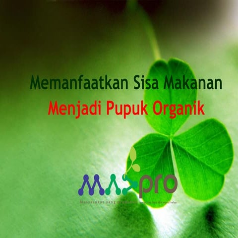 Memanfaatkan sisa makanan