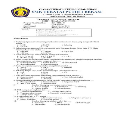 Memasang instalasi tenaga listrik bangunan bertingkat