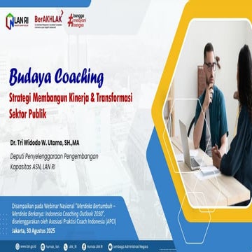 Membangun Budaya Coaching di Sektor Publik