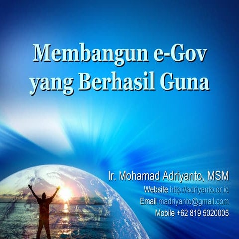 Membangun e-Government di Indonesia