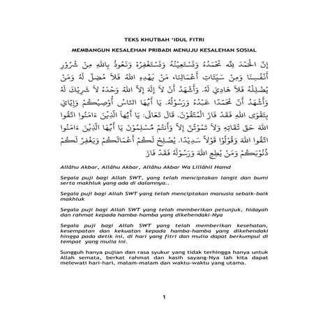 Membangun kesalehan pribadi menuju kesalehan sosial