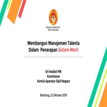 Membangun manajemen talenta dalam penerapan sistem merit