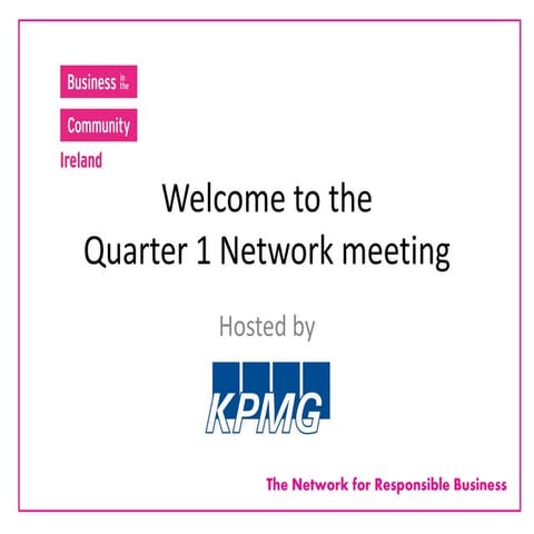 Member Network Meeting Q1 2014  slide pack