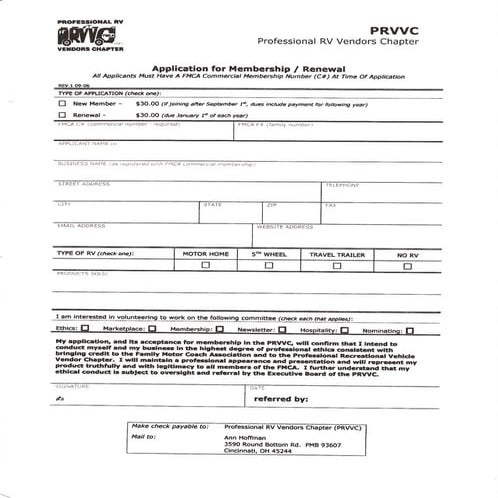 Membership  Application