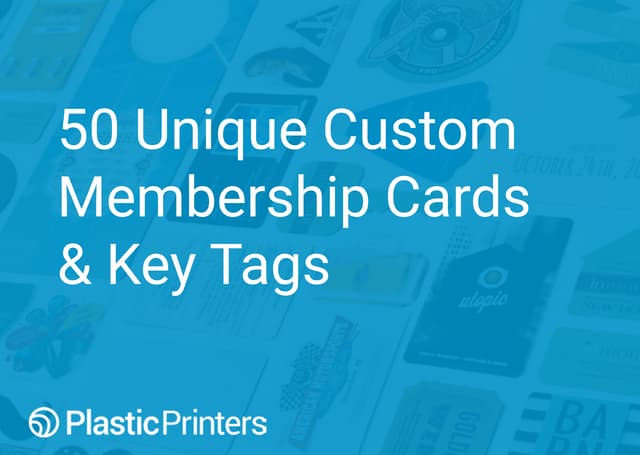 50 Unique Custom Membership Cards a...