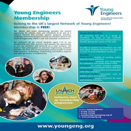 Young Engineers Membership Brochure 