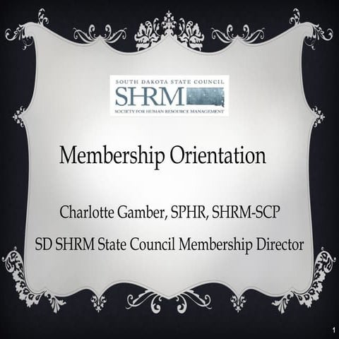 Membership Director Orientation