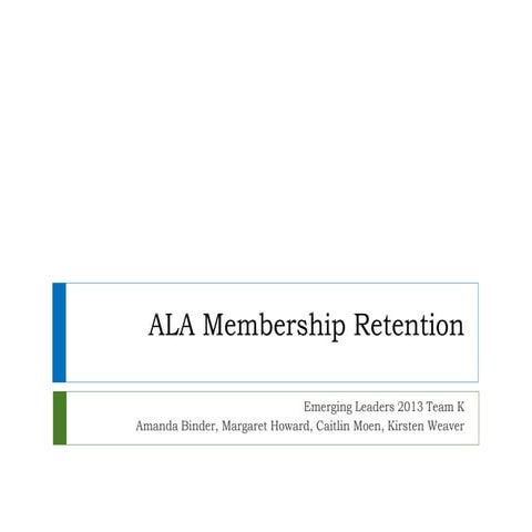 Membership retentionpowerpoint