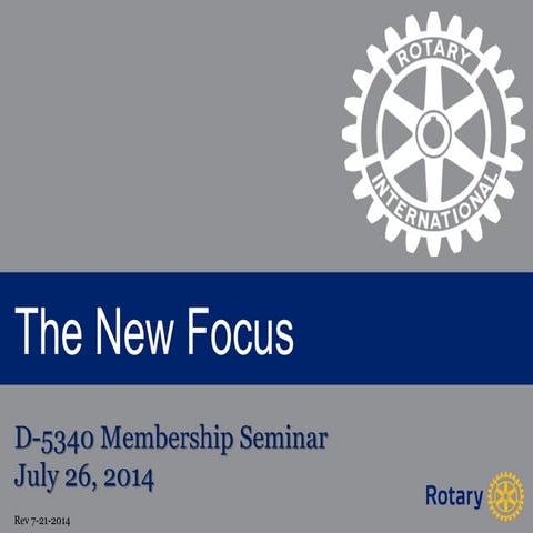 RD 5340 Membership Seminar July 26, 2014 