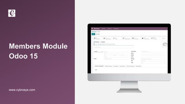 Members module odoo 15