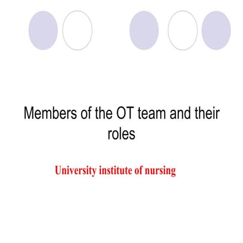members of ot team and their role.ahnpptx