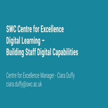 Developing and rolling out a digital educators’ qualification to staff based ...