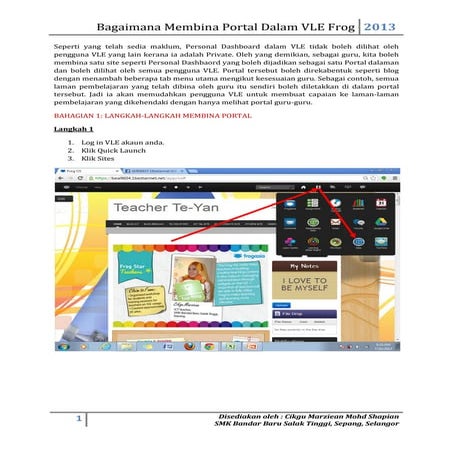 Membina portal vle frog