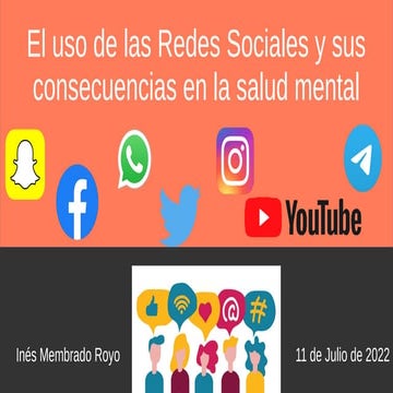 IMPACTO DE LAS REDES SOCIALES EN LA SALUD MENTAL | PDF